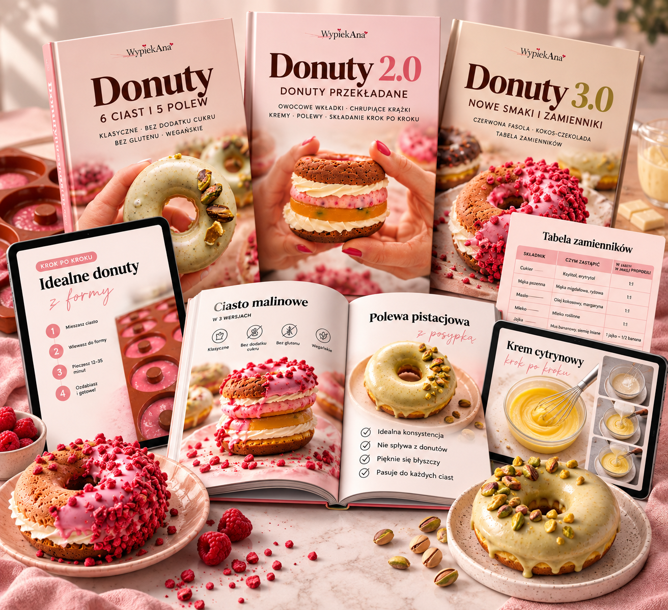 Komplet e-booków Donuty, Donuty 2.0 i Donuty 3.0